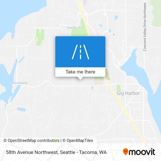 58th Avenue Northwest map