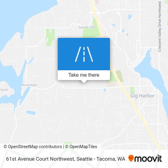 Mapa de 61st Avenue Court Northwest