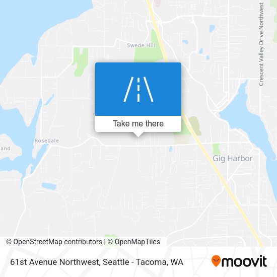61st Avenue Northwest map