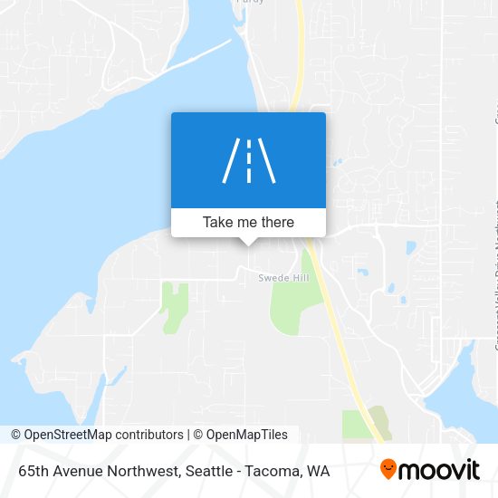 65th Avenue Northwest map