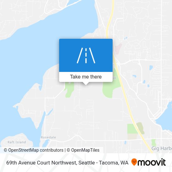 69th Avenue Court Northwest map