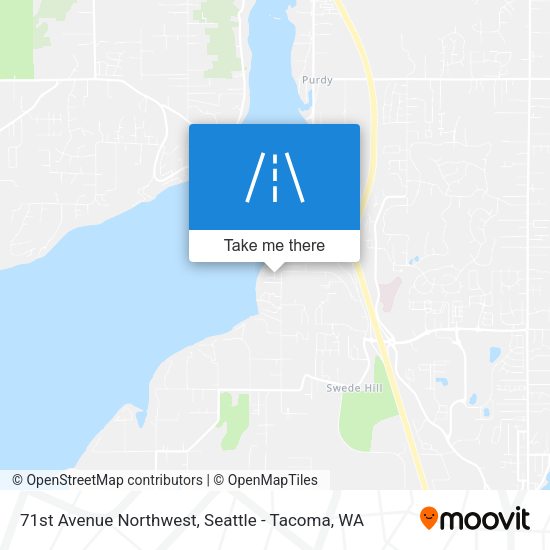 71st Avenue Northwest map