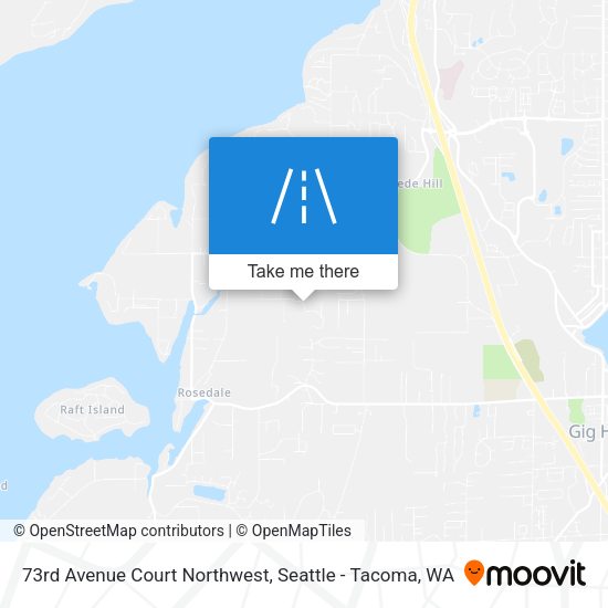 Mapa de 73rd Avenue Court Northwest