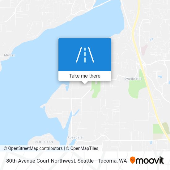 80th Avenue Court Northwest map