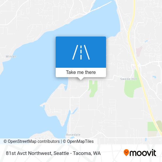 81st Avct Northwest map