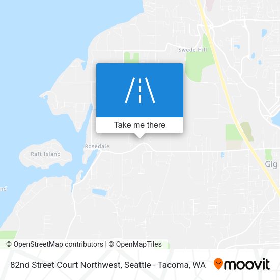 Mapa de 82nd Street Court Northwest