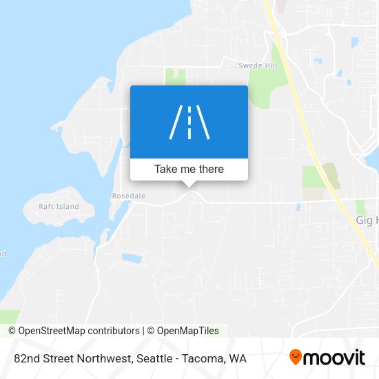 82nd Street Northwest map
