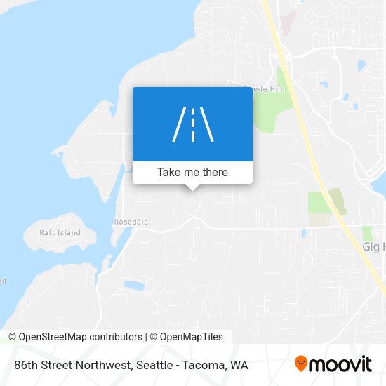 Mapa de 86th Street Northwest