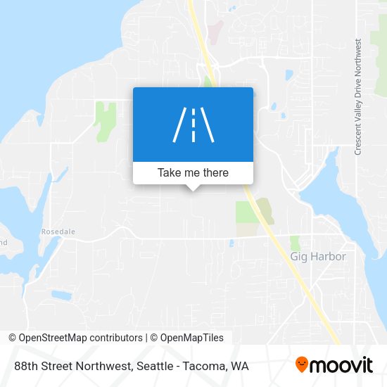 Mapa de 88th Street Northwest