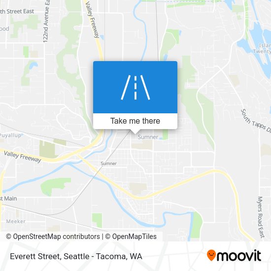 Everett Street map