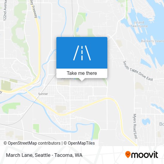 March Lane map