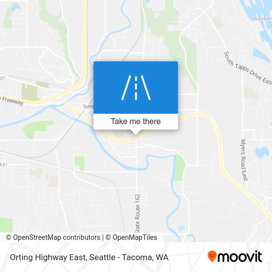 Orting Highway East map