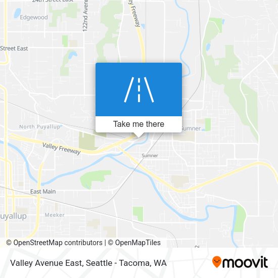 Valley Avenue East map