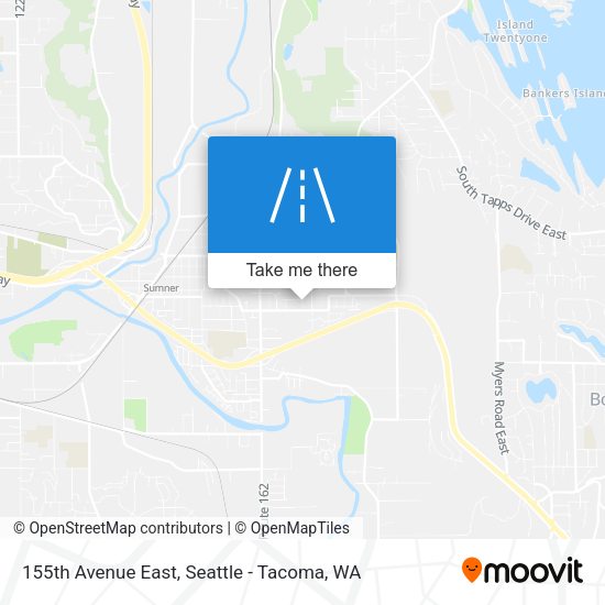 155th Avenue East map