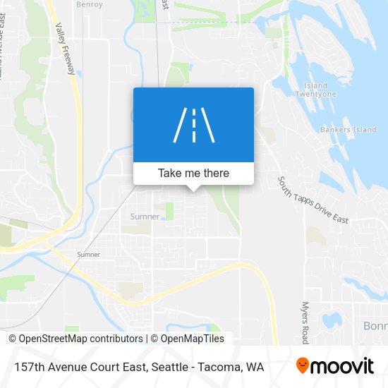 Mapa de 157th Avenue Court East