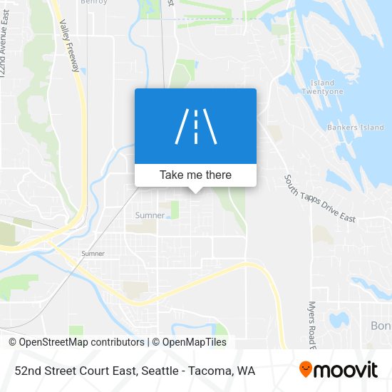 Mapa de 52nd Street Court East