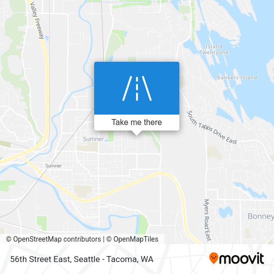56th Street East map