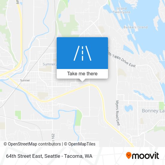 64th Street East map