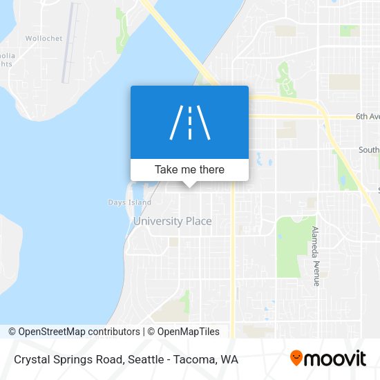 Crystal Springs Road map
