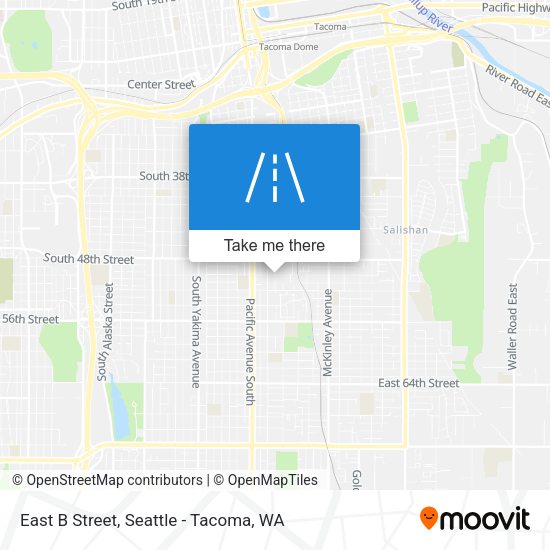East B Street map