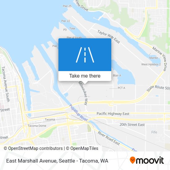 Mapa de East Marshall Avenue