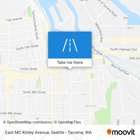 East MC Kinley Avenue map