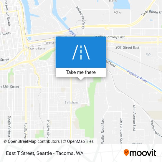 East T Street map
