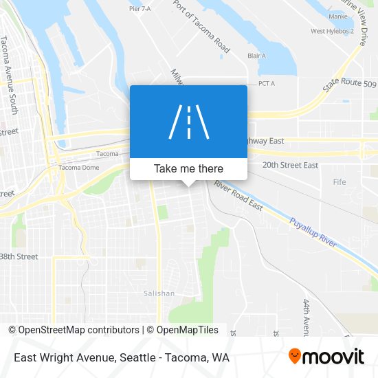 East Wright Avenue map