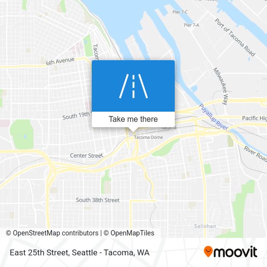 East 25th Street map