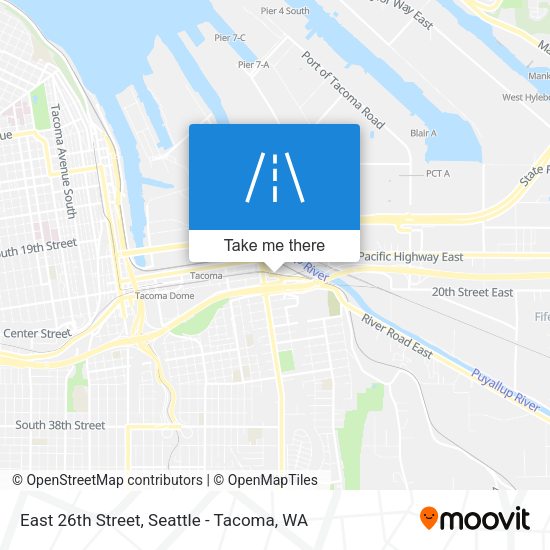 East 26th Street map