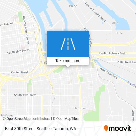 East 30th Street map