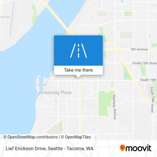 Lief Erickson Drive map