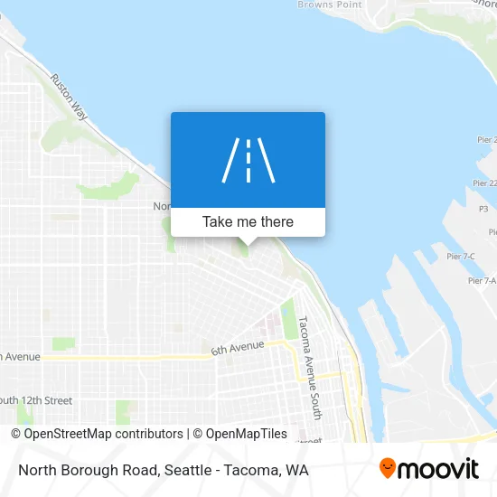 North Borough Road map