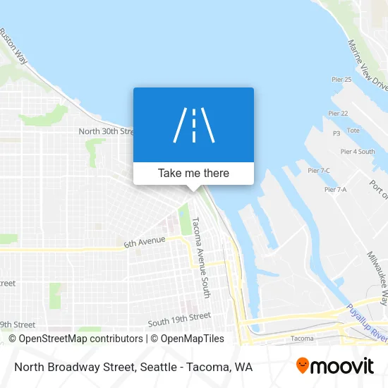 North Broadway Street map
