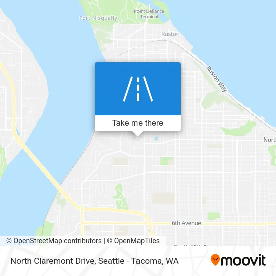 North Claremont Drive map