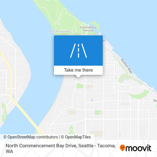 Mapa de North Commencement Bay Drive