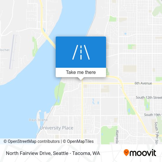 North Fairview Drive map