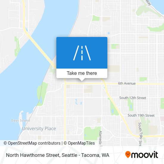 Mapa de North Hawthorne Street