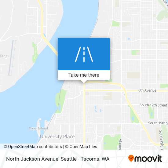 Mapa de North Jackson Avenue
