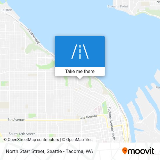 North Starr Street map
