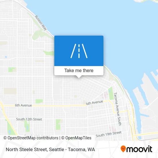North Steele Street map