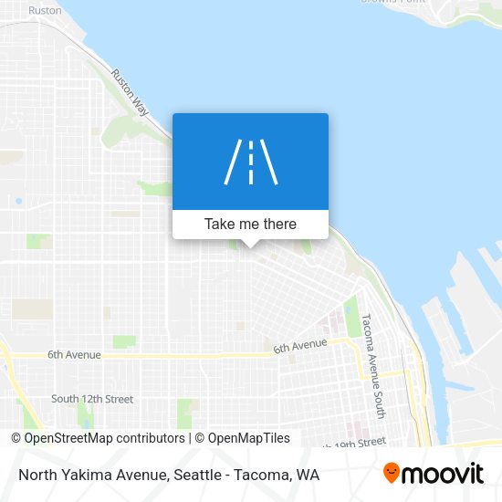 North Yakima Avenue map