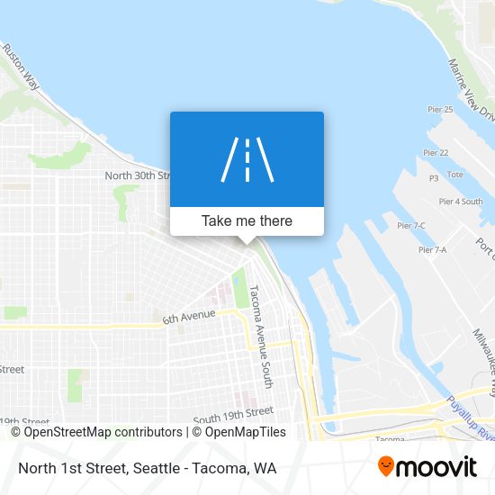 North 1st Street map