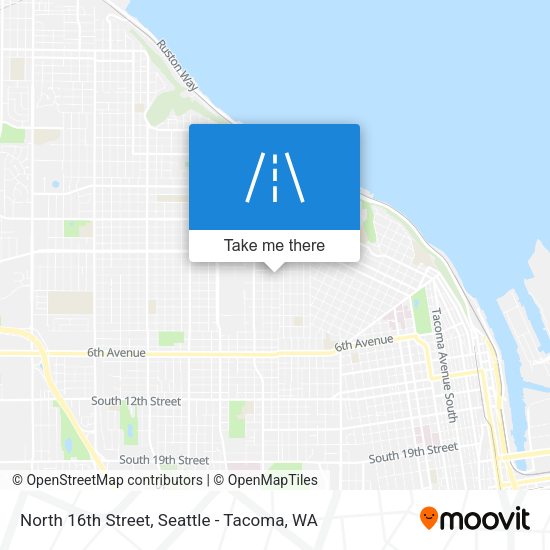 North 16th Street map