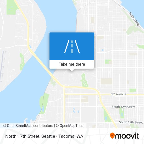 North 17th Street map