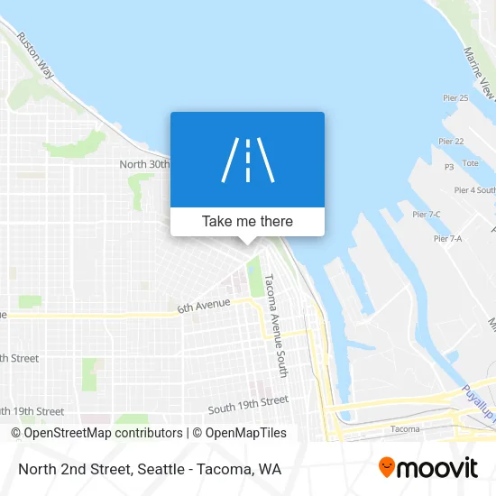 North 2nd Street map