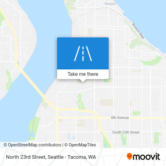North 23rd Street map