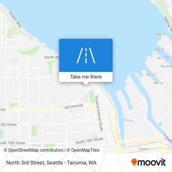 North 3rd Street map