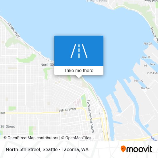 Mapa de North 5th Street