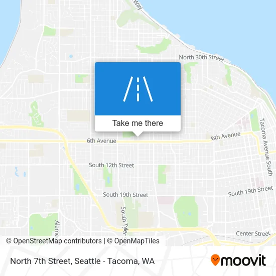 North 7th Street map
